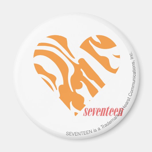 Aimant Zebra Orange 2 (Devant)