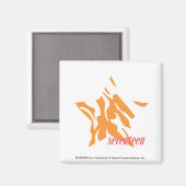 Aimant Zebra Orange 3 (Recto/Verso)