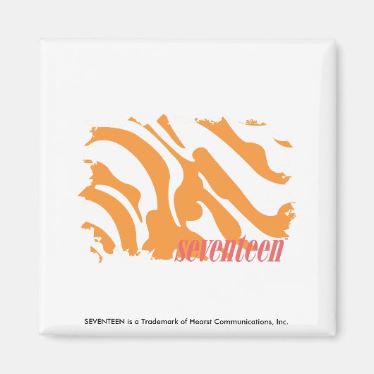 Aimant Zebra Orange 4 (Devant)