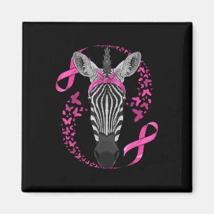 Aimant Zebra Sensibilisation au cancer du sein Pink Banda
