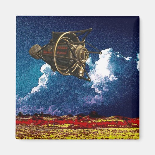 Aimant Zebra Space Patrol (Devant)