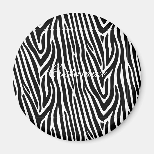Aimant Zebra Stripes Motif Thunder_Cove (Devant)
