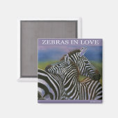 AIMANT ZEBRAS AMOUREUX (Recto/Verso)