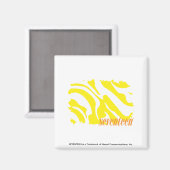 Aimant Zèbre Jaune 2 (Recto/Verso)