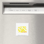 Aimant Zèbre Jaune 2 (In Situ (Lave-vaisselle))