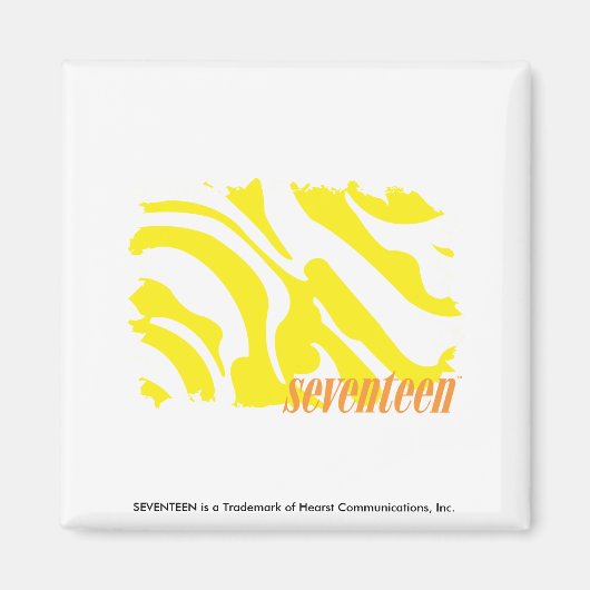 Aimant Zèbre Jaune 2 (Devant)