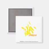 Aimant Zèbre Jaune 3 (Recto/Verso)