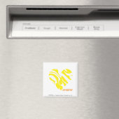 Aimant Zèbre Jaune 4 (In Situ (Lave-vaisselle))