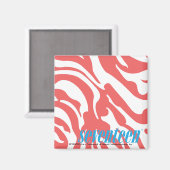 Aimant Zèbre LtPink (Recto/Verso)