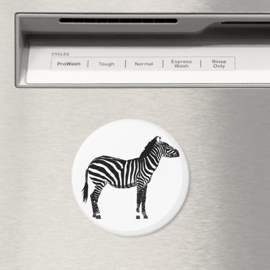 Aimant Zèbre - Noir et Blanc (In Situ (Lave-vaisselle))