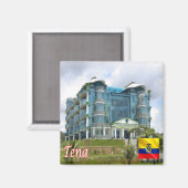 Aimant zEC005 TENA, Équateur, Amérique, réfrigérateur (Recto/Verso)