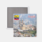 Aimant ZEC023 azogues, Équateur, Amérique, réfrigérateur (Recto/Verso)