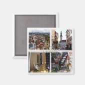 Aimant zEE003 TALLINN Estonie, Frigo (Recto/Verso)