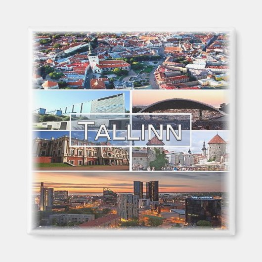 Aimant zEE004 TALLINN Estonie - Frigo (Devant)