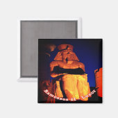 Aimant zEG038 LUXOR, Ramesses II, EGYPTE, Afrique, Réfrig (Recto/Verso)