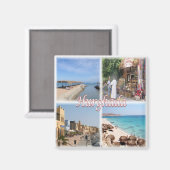 Aimant zEG061 HURGHADA, Mer Rouge, Mosaïque, Afrique, Réf (Recto/Verso)
