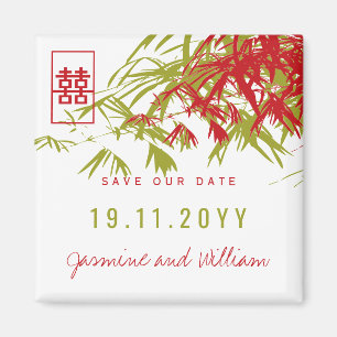 Aimant Zen Bambou Feuille Mariage Chinois Enregistrer La 
