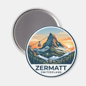 Aimant Zermatt Suisse (Recto/Verso)