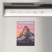 Aimant Zermatt Suisse Matterhorn Sunset (In Situ (Lave-vaisselle))