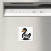 Aimant Zéro Canard Donné - Design de canard drôle et cool (In Situ (Lave-vaisselle))