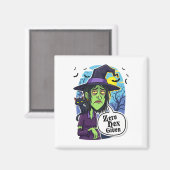 Aimant Zéro Hex Donné Drôle Sorcière Halloween Costume Te (Recto/Verso)