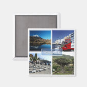 Aimant zES007 TENERIFE Canary Islands Espagne, Fridge (Recto/Verso)