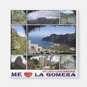 Aimant zES014 LA GOMERA - I Love - Fridge (Devant)