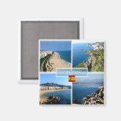 Aimant zES016 COSTA BRAVA, Calella Beach, Tossa de Mar - (Recto/Verso)