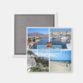 Aimant zES017 MARBELLA Costa del Sol Nerja Puerto Banus (Recto/Verso)