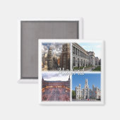 Aimant zES021 MADRID Espagne, Fridge (Recto/Verso)