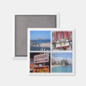 Aimant zES034 MAGALUF Mallorca Espagne, Fridge (Recto/Verso)