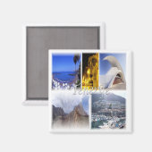 Aimant zES036 TENERIFE Canary Islands Espagne, Fridge (Recto/Verso)