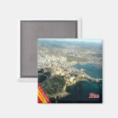 Aimant zES043 EIVISSA Panorama Espagne, Fridge (Recto/Verso)