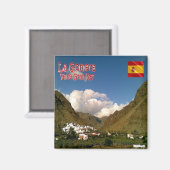 Aimant zES078 LA GOMERA VALLE GRAN REY, Espagne, Frigo (Recto/Verso)
