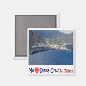 Aimant zES079 LA PALMA, PÈRE NOËL CRUZ, I LOVE. Réfrigéra (Recto/Verso)
