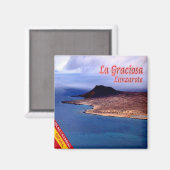Aimant zES089 LANZAROTE, LA GRACIOSA, Espagne, Frigo (Recto/Verso)