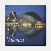 Aimant zES100 VALENCIA panorama, Espagne, Frigo (Devant)