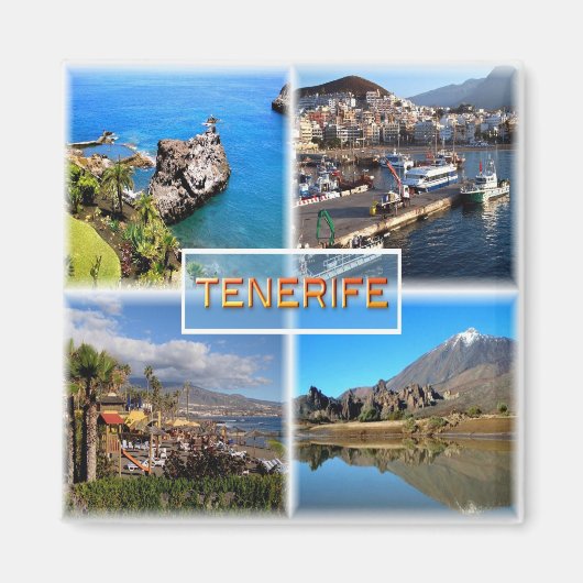 Aimant zES108 TENERIFE, LOS GIGANTOS, SANTA CRUZ (Devant)