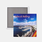 Aimant zES131 PALMA DE MALLORCA, Panorama, Frigo (Recto/Verso)