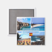 Aimant zES158 FUERTEVENTURA Iles Canaries Cuevas de Ajyuy (Recto/Verso)