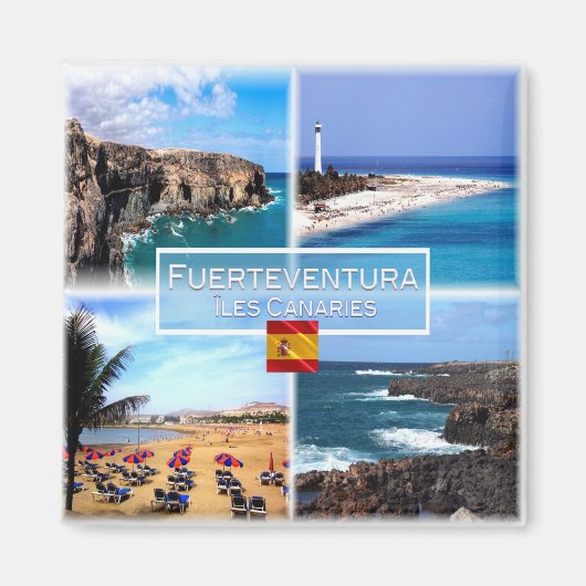 Aimant zES158 FUERTEVENTURA Iles Canaries Cuevas de Ajyuy (Devant)