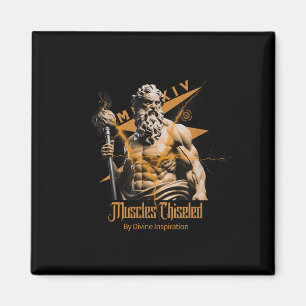 Aimant Zeus Dieux Grecs Tonnerre Mythologie Gym Fitness M