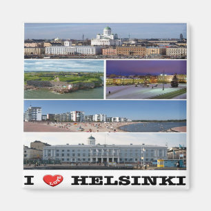 Aimant zFI005 HELSINKI "I Love" Finlande, Frigo