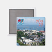 Aimant zFJ009 FIJI, SUVA City, Walu Bay Industrial, Frigo (Recto/Verso)