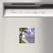 Aimant zFJ012 FIJI, ÎLE DU DENARAU, Océanie, Réfrigérateu (In Situ (Lave-vaisselle))