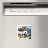 Aimant zFK004 FALKLAND, I Love, Mosaic, Fridge (In Situ (Lave-vaisselle))