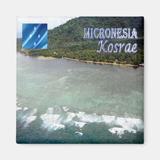 Aimant zFM005 KOSRAE, Micronésie, Océanie, Frigo (Devant)