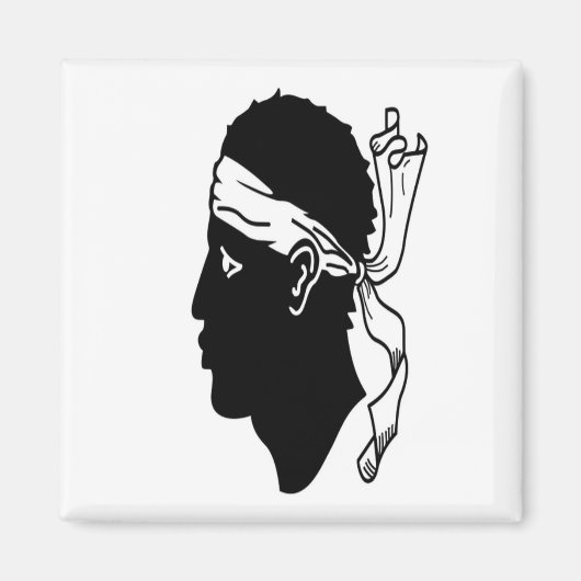 Aimant zFR003 DRAPEAU Corse, Corse, Frigo (Devant)