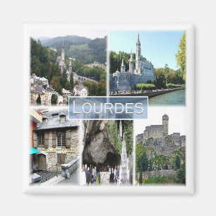 Aimant zFR038 LOURDES, France, Fridge