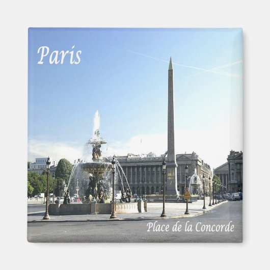 Aimant zFR050 PARIS, Place de la Concorde, Frigo (Devant)